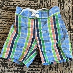 NWOT Janie and Jack Plaid Swim Shorts 3/$30